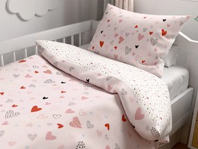 Krepové obliečky do postieľky Renforcé LOVITA ružové Rozmer obliečky: 45 x 65 cm | 90 x 140 cm