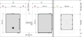Saunová kamna CORE WALL COMBI 9kW (nutno dokoupit ovládací panel s WIFI) – ČERNÉ