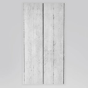 Krásna dekoratívna látková roleta imitujúca biele drevo
