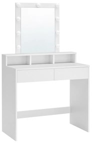 Kozmetický toaletný stolík Velisa 145 cm biely