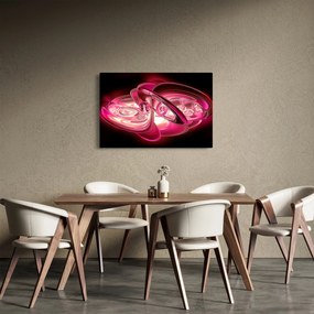 Obraz ružových fraktálov (90x60 cm)