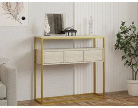 Odkladací stolík Guarda Travertine and Gold