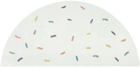 Koberec LIMA M039A krémový / modrý polkruh