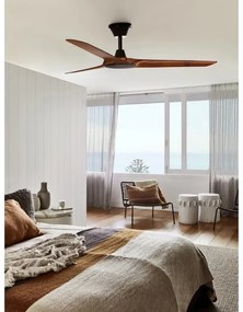 Lucci Air 21321749 - Stropný ventilátor ABYSS pr. 142 cm IP66 hnedá + DO