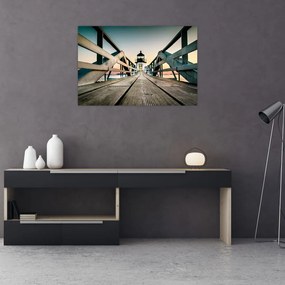 Obraz - Na móle (90x60 cm)