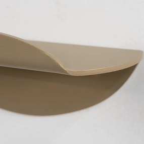 Béžová kovová polica 34 cm Pipa – Spinder Design