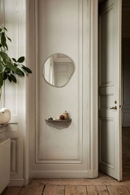 Ferm Living Dizajnové nástenné zrkadlo Pond Brass – small