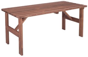 Drevený záhradný stôl‎ MIRIAM 180 CM‎ z borovicového dreva - morený