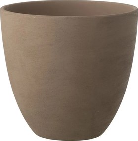 Biely antik keramický obal na kvetináč Larigge L - Ø 30*29 cm