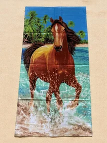 Plážová osuška FUNNY HORSE 70x140 cm
