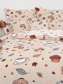 Predĺžené obliečky mikroplyš Exclusive – Jesenná káva