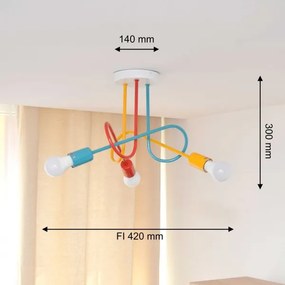 Prisadený luster OXFORD 3xE27/15W/230V