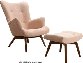 Kreslo Grande s podnožkou, Falcon23 / orech