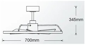 Lucci Air 21612286- LED Stm. vent. CESSNA LED/36W/230V 3000/4000/5000K biela + DO