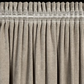 ZÁVES NA PÁSKE NILO 140X270 CM TMAVOBÉŽOVÁ