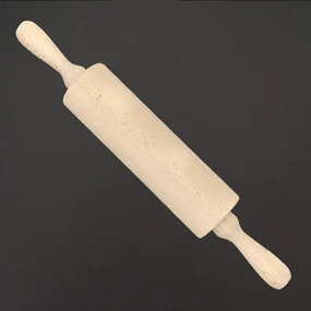 AMADEA Drevený valček, masívne drevo, dĺžka 38 cm