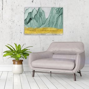 Obraz - Smaragdové hory N⁰1 (70x50 cm)