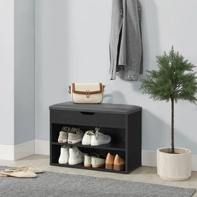 Skriňa na topánky s odklápacím vekom a polstrovaným sedadlom