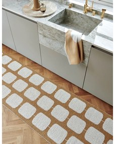 Okrovožlto-krémový vnútorný a vonkajší koberec 70x100 cm Sten Ochre – Pappelina