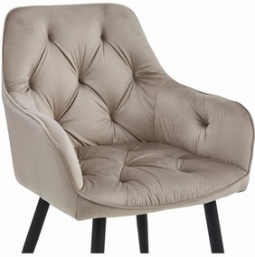 Jedálenské kreslo JORK VELVET, béžové
