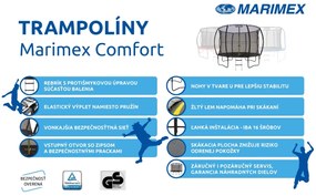 Marimex | Trampolína Marimex Comfort 305 cm + ochranná sieť + schodíky ZADARMO | 19000095