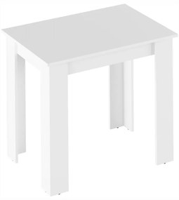 Kondela Jedálenský stôl, biela, 86x60 cm, TARINIO
