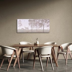 Obraz - Lesík jednofarebný (120x50 cm)