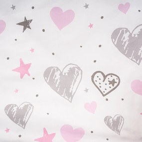 4Home Detské bavlnené obliečky do postieľky Little heart, 100 x 135 cm, 40 x 60 cm
