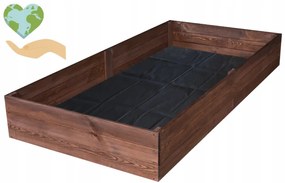 Prírodný impregnovaný vyvýšený drevený záhon 200 x 100 x 27 cm