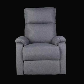 LuxuryForm DESIGN Televízne kreslo CARLOS s polohovaním - šedé