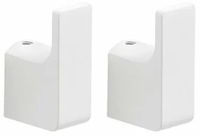 GEDY PI2702 Pirenei háčik, balenie 2 ks, biela mat