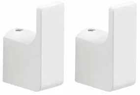 GEDY PI2702 Pirenei háčik, balenie 2 ks, biela mat
