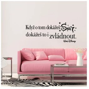 Samolepka na stenu s citátom Ambiance Keď o tom dokážeš snívať