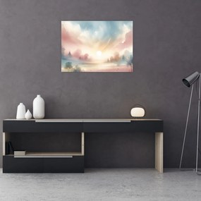 Sklenený obraz - Elegantná krajina (70x50 cm)
