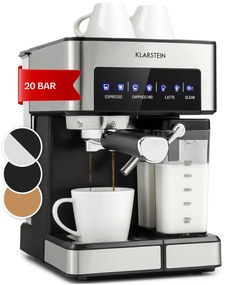 Klarstein Arabica Comfort  kávovar s portafiltrom, 1350 W, 20 bar, 1,8 l, dotykový ovládací panel