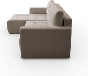 ROHOVÁ SEDAČKA SHARLOTTE 261 x 143 cm BÉŽOVÁ