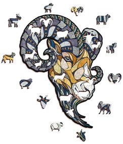 EWA Drevené puzzle v krabičke - Baran
