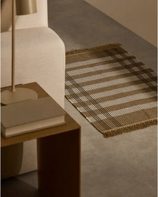 Béžový obojstranný/ručne tkaný koberec 60x90 cm Barani – Kave Home