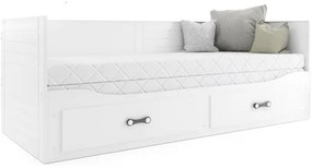 Výsuvná detská posteľ HERMES biela 200x90 cm