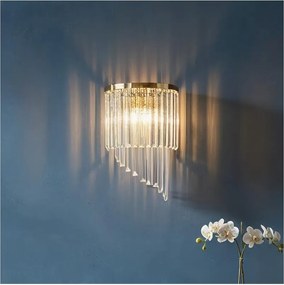 Ideal Lux - Krištáľové nástenné svietidlo CARLTON 3xE14/40W/230V zlatá