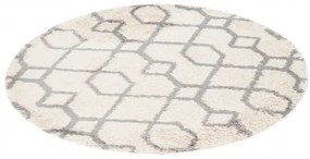 Koberec BOHO L224D béžový / tmavosivý kruh