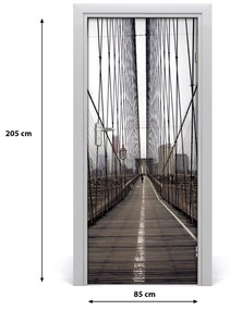 Fototapeta samolepiace na dvere Brooklyn most 85x205 cm