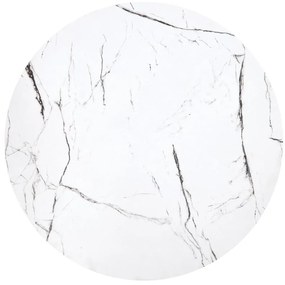 KONFERENČNÝ STOLÍK DAVINO BIELY MRAMOR + ČIERNY