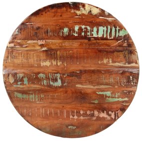 Stolová doska Ø 80x2,5 cm okrúhla masívne recyklované drevo 370030