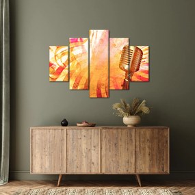 Obraz - Retro mikrofón (150x105 cm)