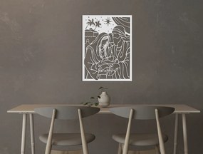 drevko Drevený obraz Svätá rodina Rozmer obrazu: 43 x 32,5 cm, Farba dekorácie: Čierna