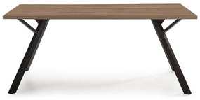 Jedálenský stôl s doskou v dekore orechového dreva 90x160 cm Paola - Marckeric