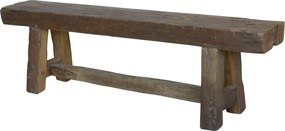 Lavice Grimaud z recyklovaného hnědého dřeva Nature – 150*26*45 cm