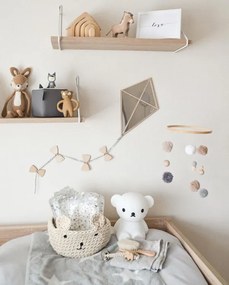 Zrkadlo Šarkan do detskej izby – akrylové zrkadlo z dreva 32x21 cm