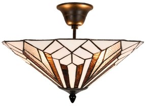 Lampa vitráž stropná stropnica Ø42*28